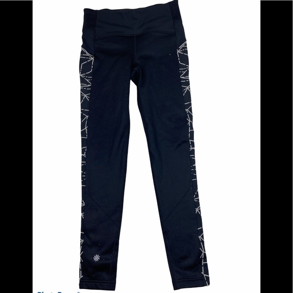 ATHLETA POWER LIFT TIGHTS PANTS REFLECTIVE THERMAL RUNNING YOGA #243136 Small